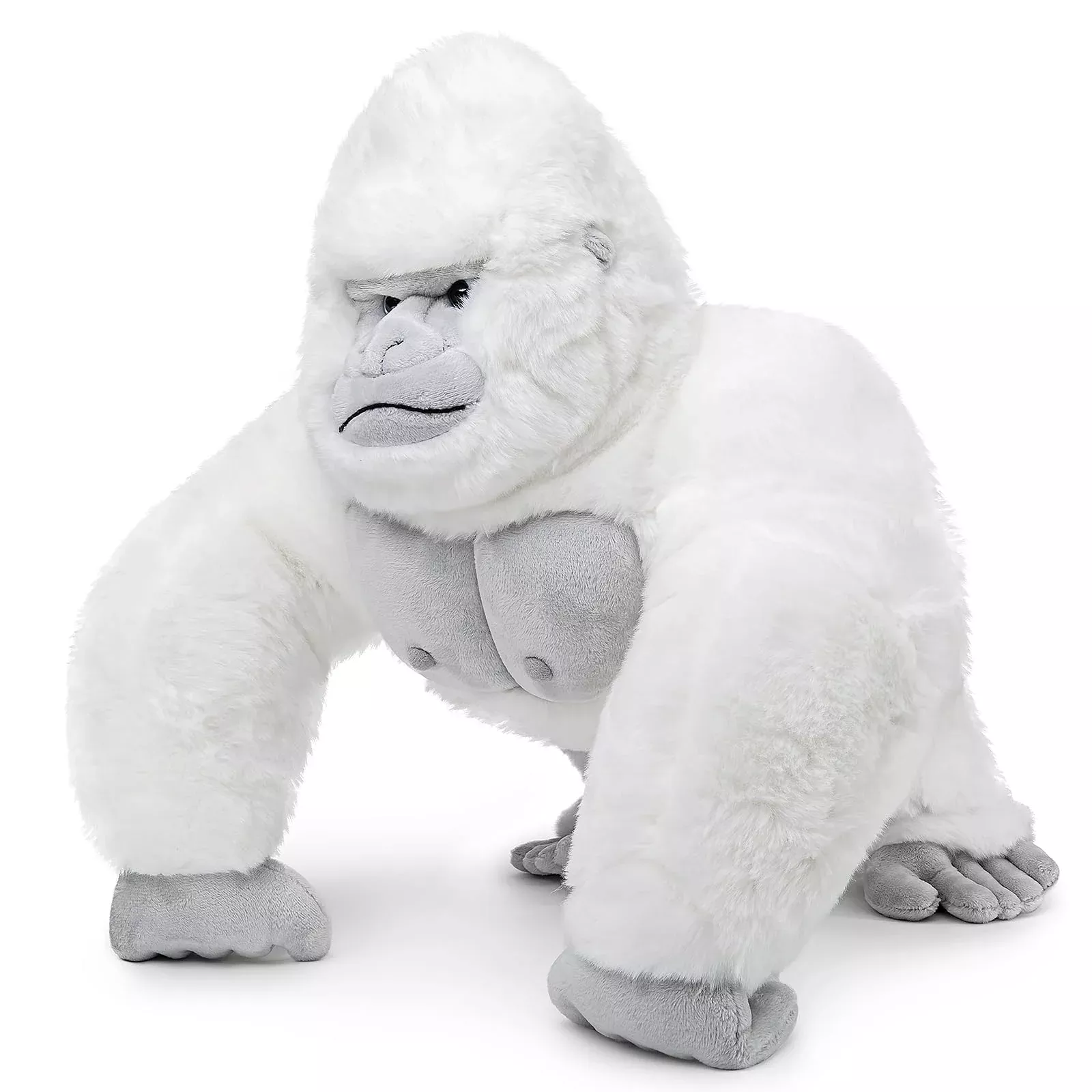 ZHONGXIN MADE Albino Gorilla Plush Toy 15in Soft Brown Stuffed Animal