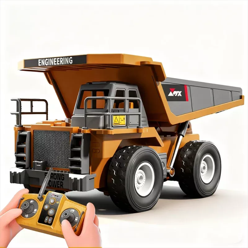 ZMX Z6834YG 1/18 Scale 8CH RC Construction Mining Dump Truck Ready-to-Run with Lights & Sound